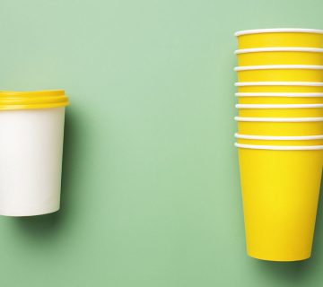 لیوان یکبار مصرف گیاهی