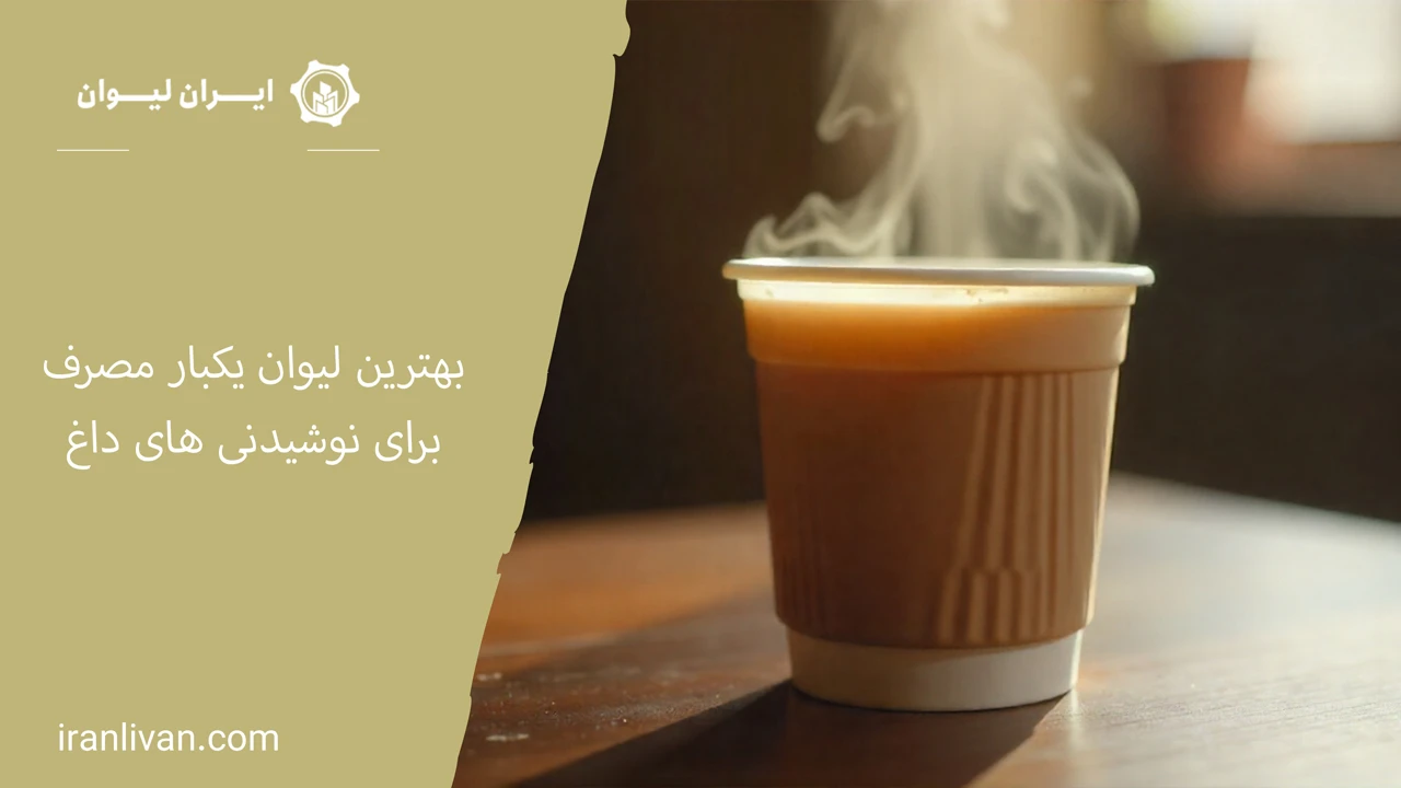 لیوان یکبار مصرف برای نوشیدنی های داغ